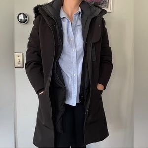 The Arrivals Holstrom III Down Coat, a modular snow parka in Black, Medium.